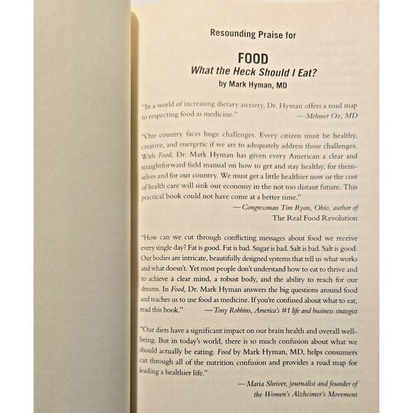 Food : What the Heck Should I Eat? by Mark Hyman (2018, Hardcover) - Picture 3 of 12